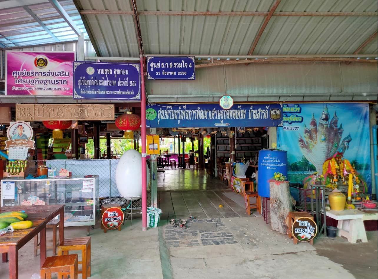 Faculty of Business Computing field to collect research data in project series “Innovative sales promotion for small enterprises in Samut Songkhram Province”